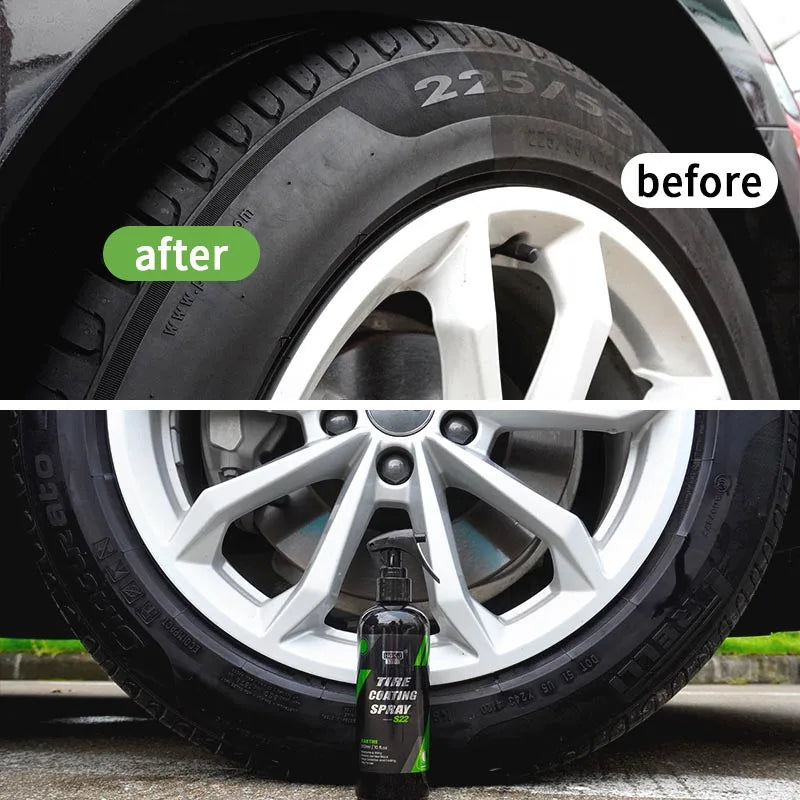 Reifen-Coating-Spray hydrophob Hochglanz Schwarz | SwissGlanzGarage