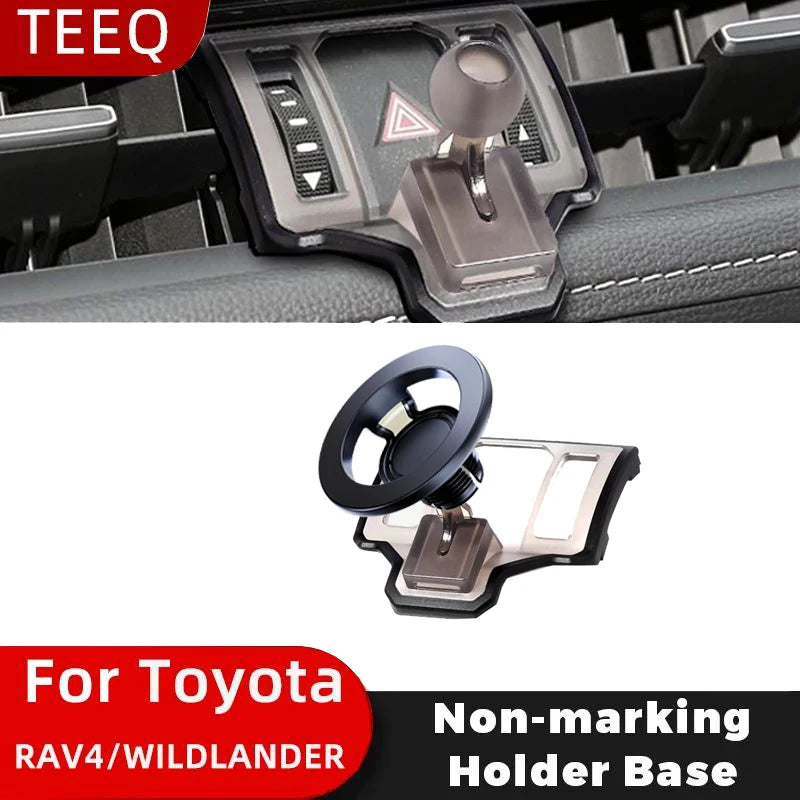 Magnetische drahtlose lade Auto Telefon Halter Für Toyota RAV4 2020 2021 2022 2023 2024 Feste Halterung Basis Speziel...