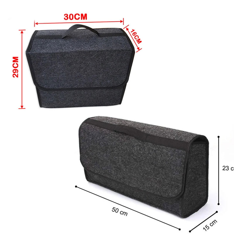 Auto Lagerung Tasche Trunk Organizer Box Filz Tuch Lagerung Box Auto Fracht Container Taschen Multi-Tasche Aufräumen ...