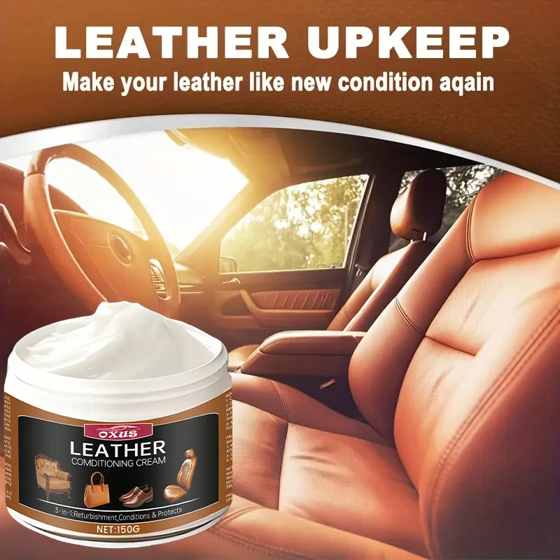 Auto-Ledersitz-Conditioner Creme – Auto-Innenraum-Restaurator für Sofa