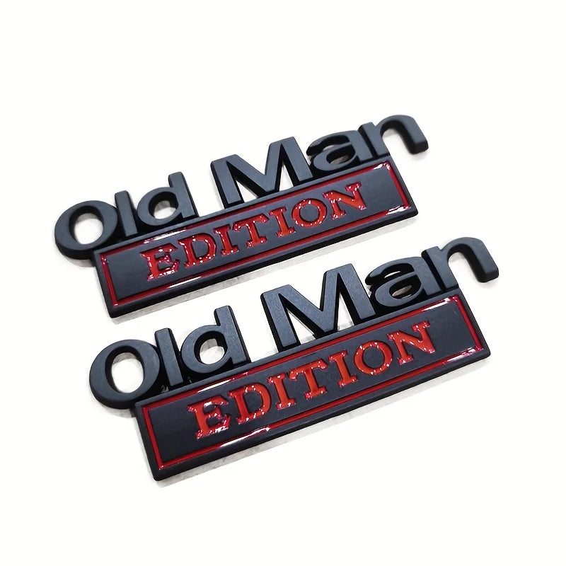 Old Man Edition 3D Emblem Aufkleber – SwissGlanzGarage Ansicht 5