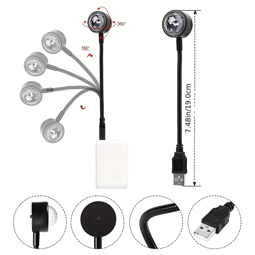 USB LED Sternenhimmel Innenbeleuchtung – SwissGlanzGarage Ansicht 4