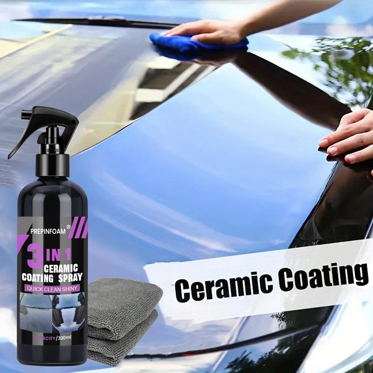 Auto Keramik Beschichtung Spray Beschichtung Nano Kristall Hydrophobe Schicht Po