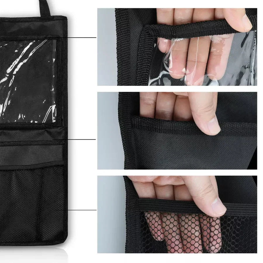 1 stücke Auto Rücksitz Organizer Multi Tasche Lagerung Tablet iPad Halter Passagier Kopf Auto Rücksitz Tasche Organis...