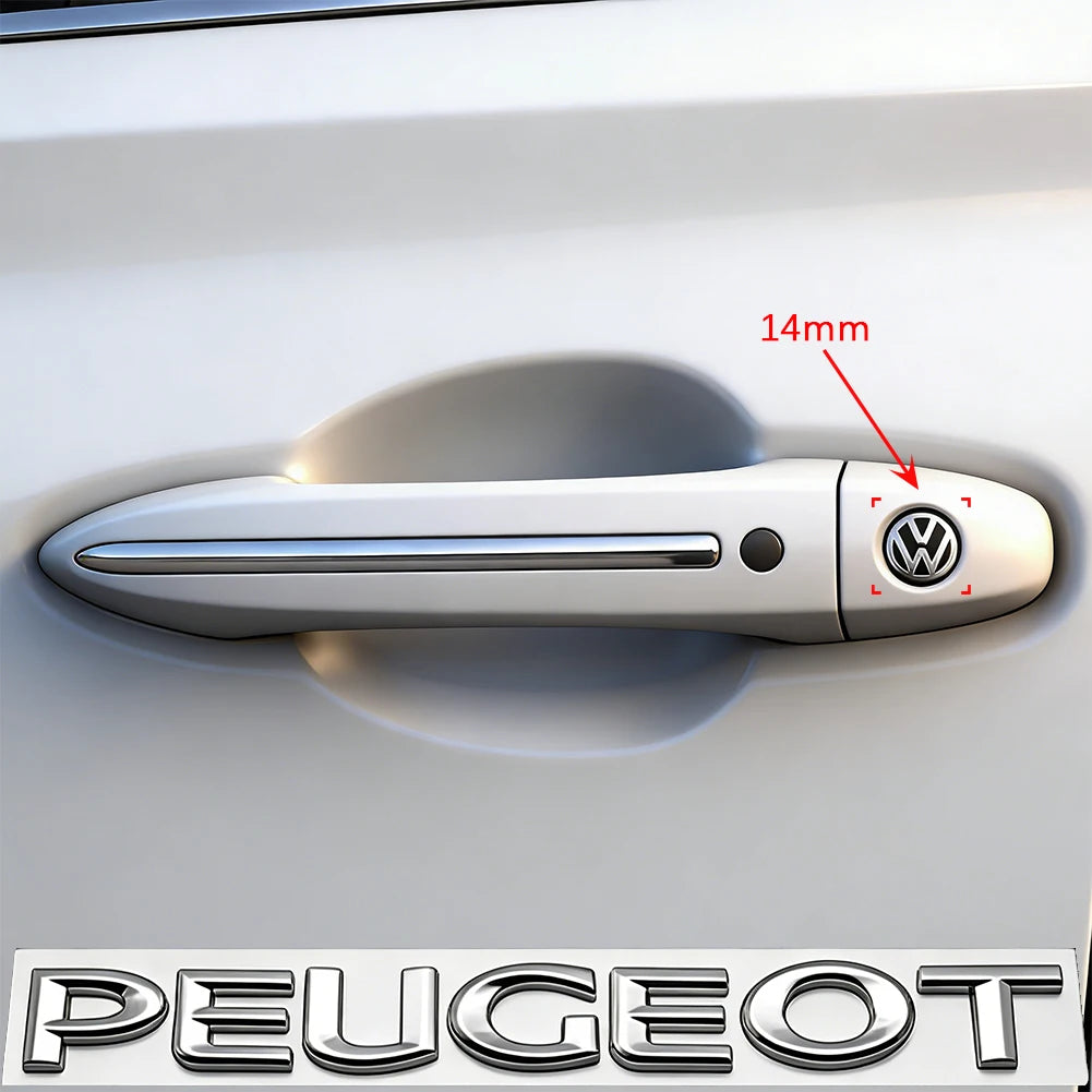 Aluminium-Logo-Aufkleber Set 5/14mm – SwissGlanzGarage Ansicht 3