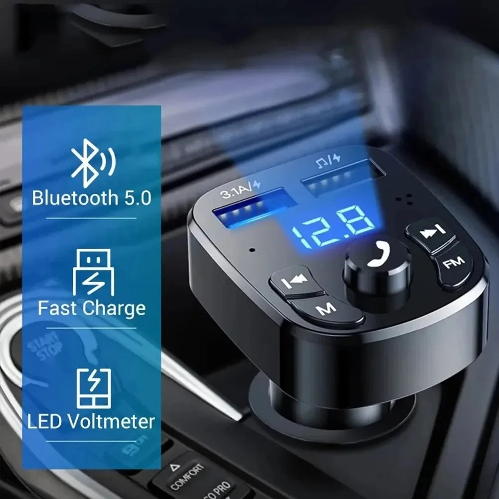 FM-Transmitter Bluetooth 5.0 Dual USB Ladegerät – SwissGlanzGarage Ansicht 4
