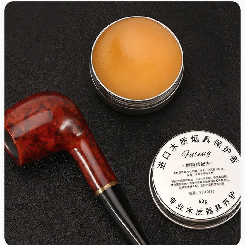50g Pipe Polish Palm Tabakpfeife Herstellungsmaterial Carnauba Reinigungssalbe Wachs