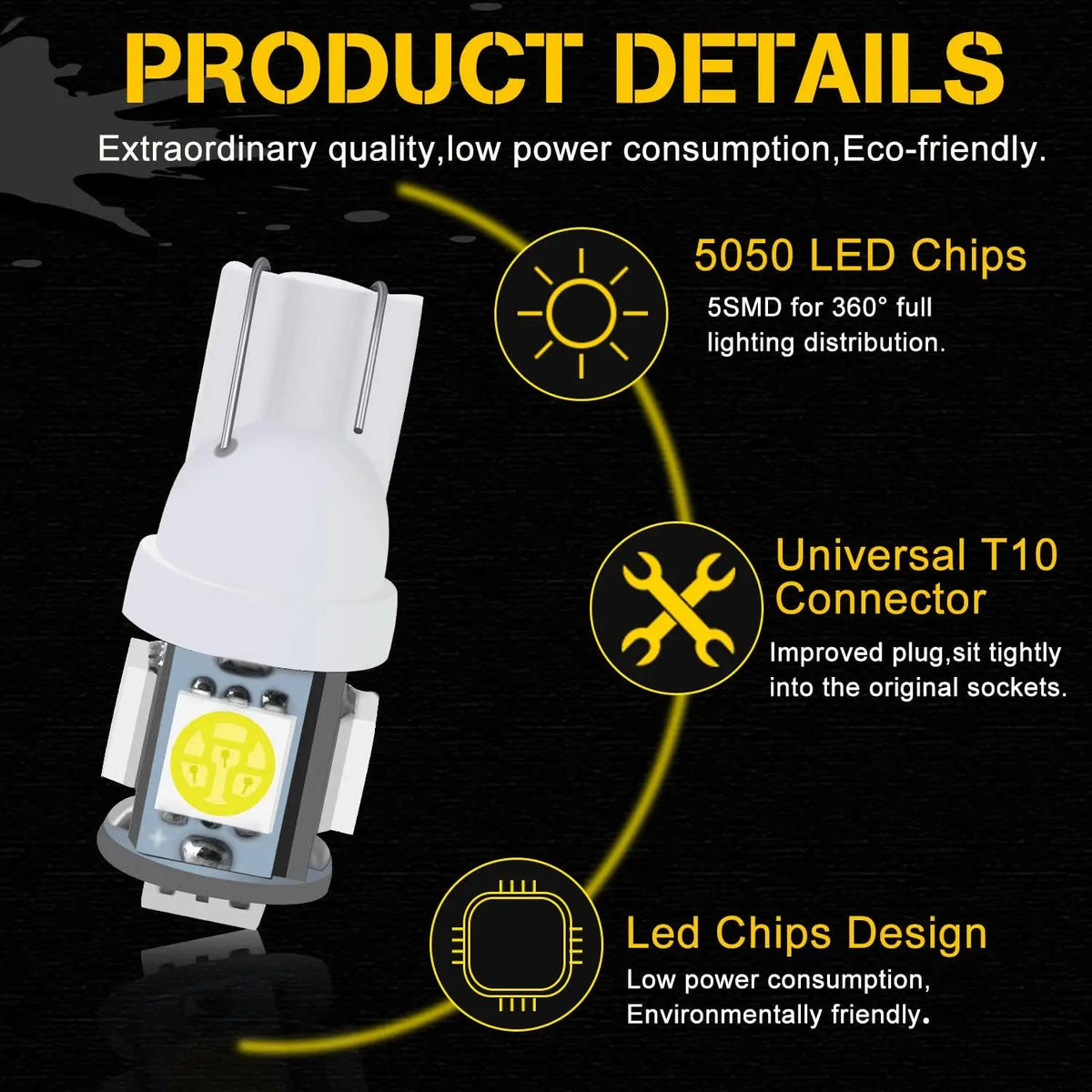 10/20/30 T10 W5W LED Birnen Set – SwissGlanzGarage Ansicht 5
