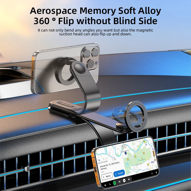 VYVYLABS Magnetische Halterung Auto Telefon Halter Faltbare 15 W Magnetische Drahtlose Auto Ladegerät Telefon Halteru...