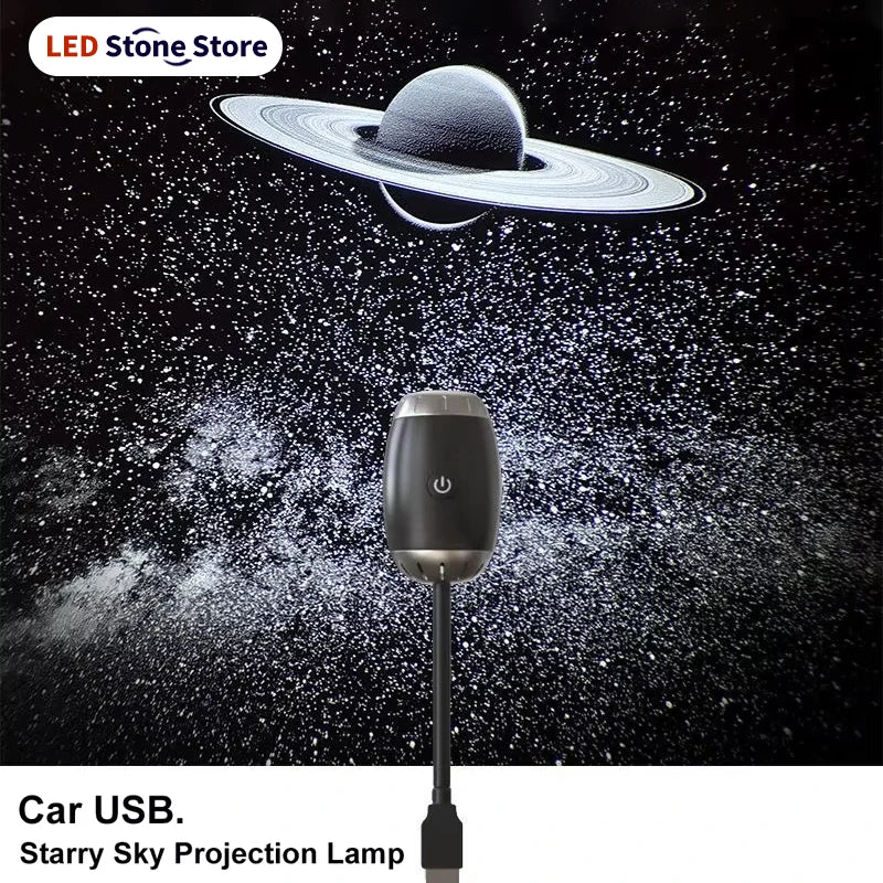 USB Auto-Ambiente-Projektor-Licht Auto-Innenraum-Ambientebeleuchtung