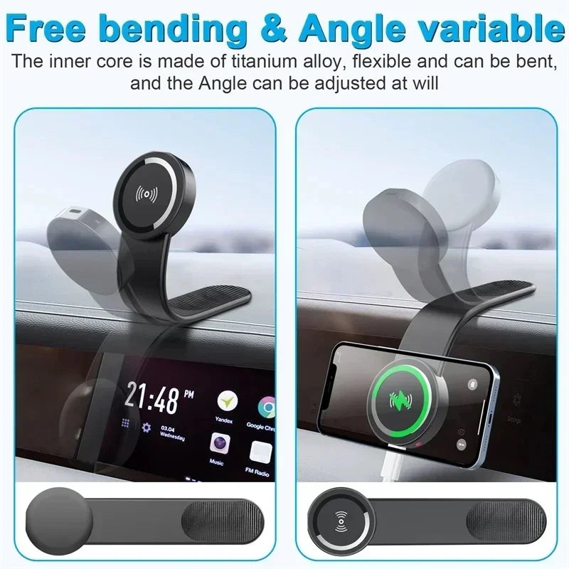 Magnetische Autotelefonhalterung Magnet Mobile Autohalterung Armaturenbrettständer Unterstützung im Auto für Macsafe ...