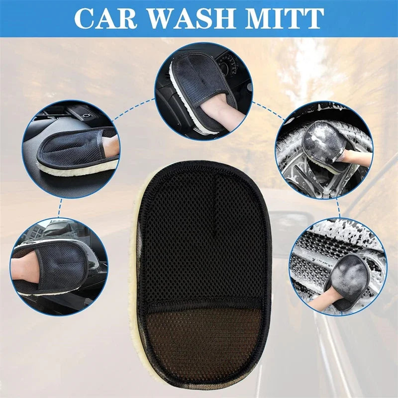Mikrofaser Waschhandschuh Set – SwissGlanzGarage Ansicht 5