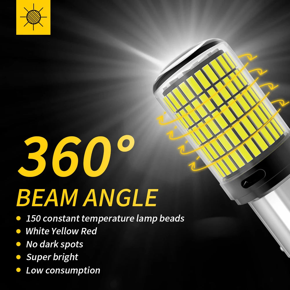 2X Hochleistungs-LED-Lampe 1156 1157 PY21W – SwissGlanzGarage Ansicht 4