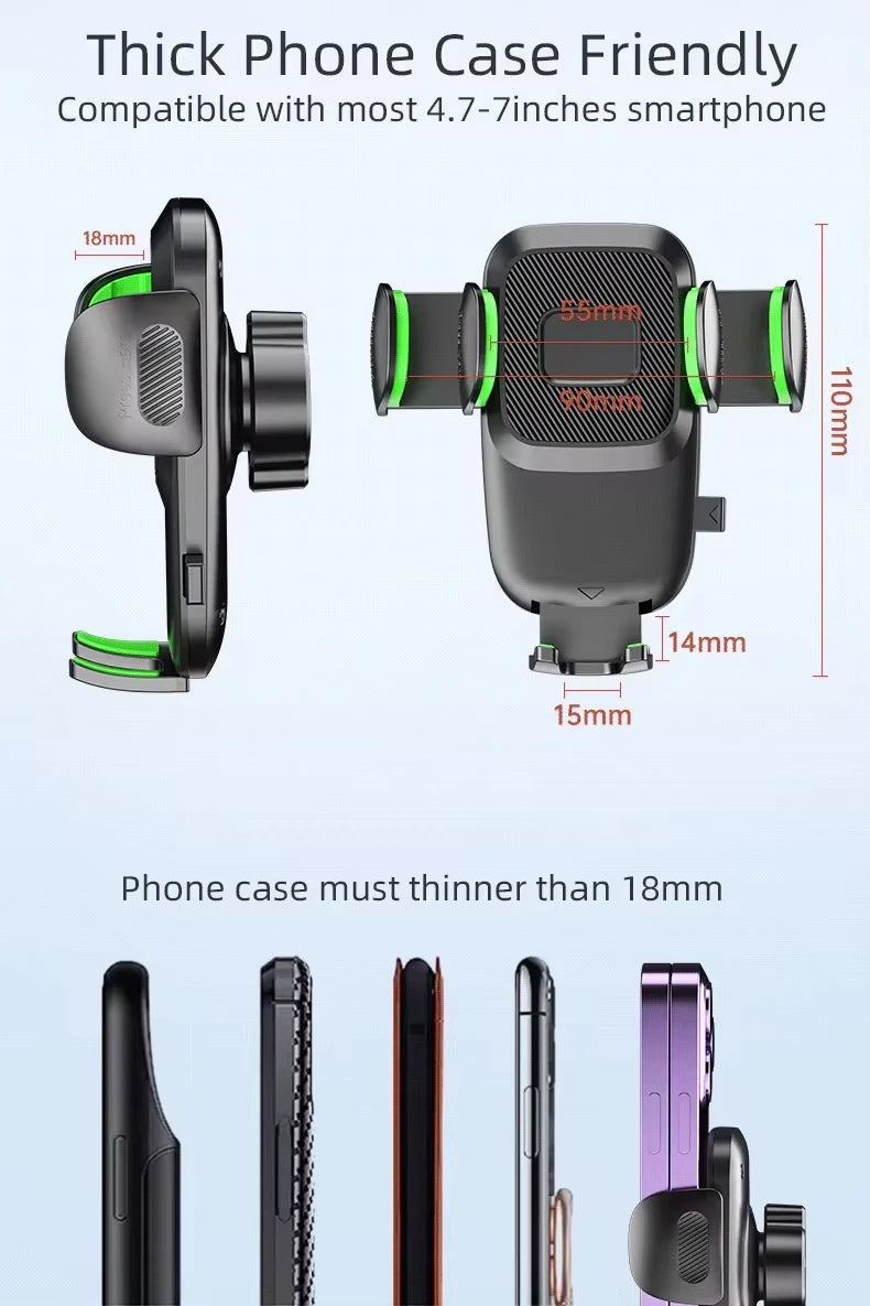 Handy halter Auto, Windschutz scheibe/Armaturen brett/Fenster Autotelefon halterung, Saugnapf Telefon halterung für P...