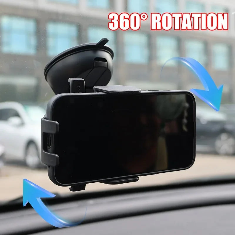 Universeller Autotelefonhalter mit Saugnapf 360° ° Armaturenbrett Windschutzscheibe Handy Halterung Ständer GPS Halte...