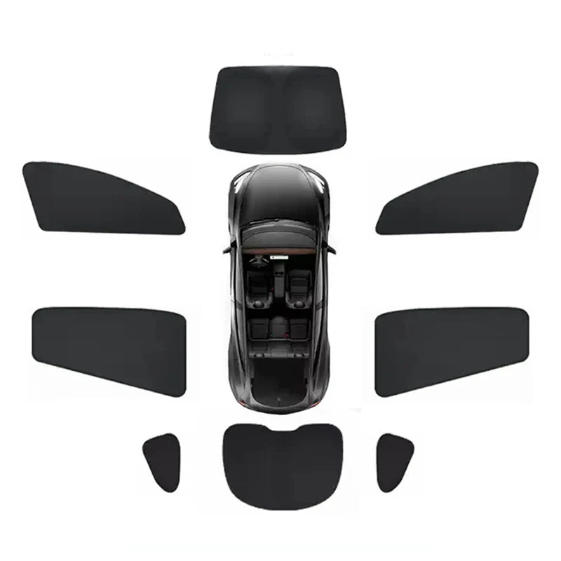 Auto-Sonnenschutz Set für Tesla Model Y