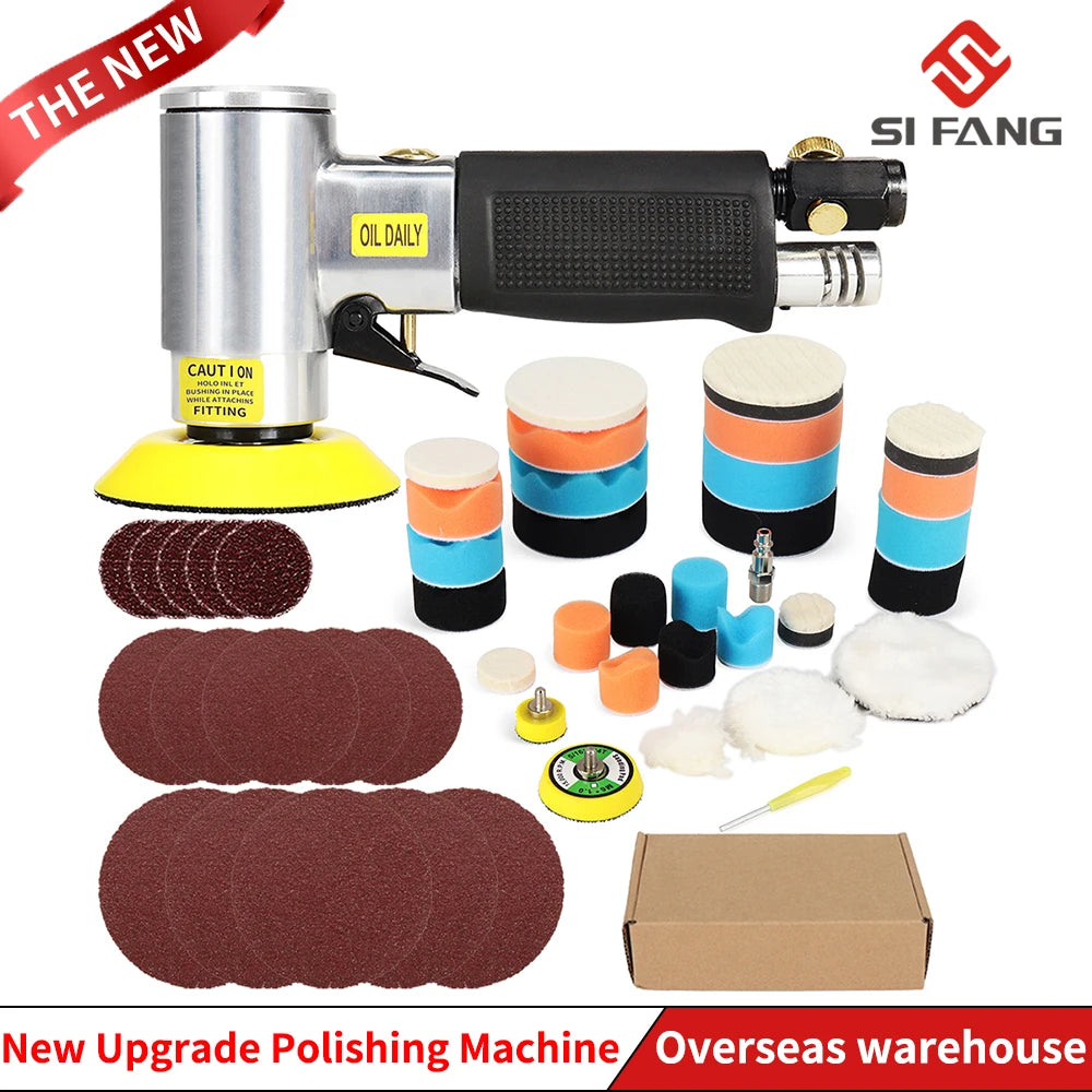Orbit Air Sander Mini pneumatisches 1"/2"/3" Schleifmaschinenset zum Polieren vo