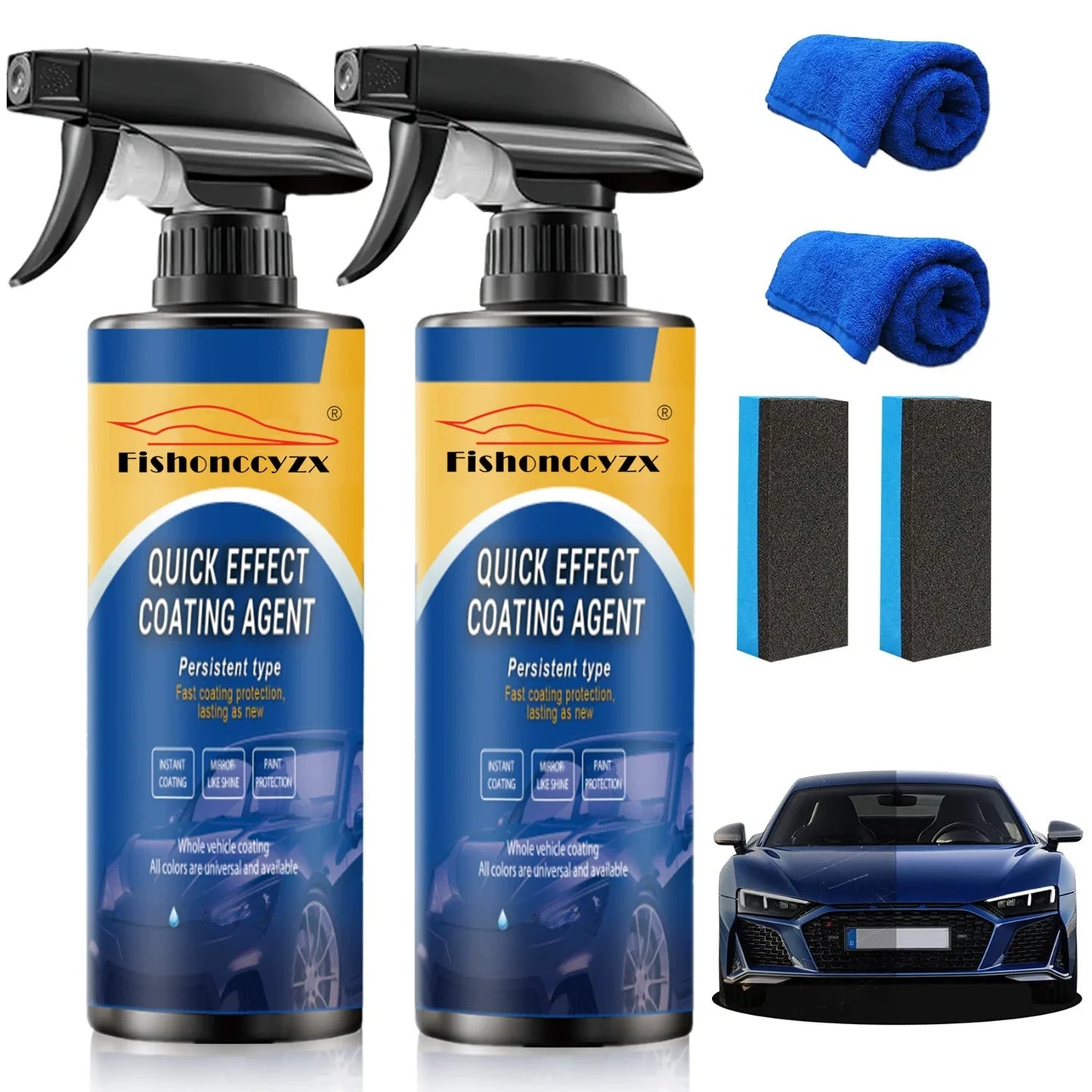 Auto-Beschichtungsspray Schnellwirkende Beschichtungsmittel Autowachs Kratzerentferner Ölfilm-Emulsion Glasreiniger