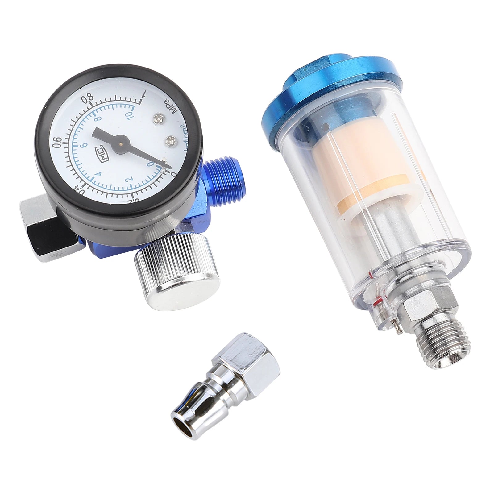 Druckregler für Spritzpistole mit Manometer – SwissGlanzGarage Ansicht 6