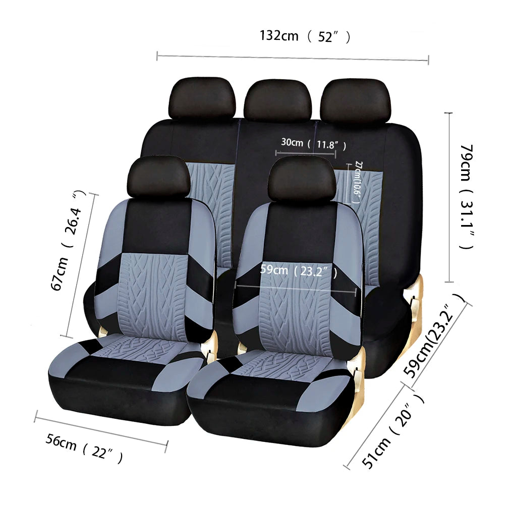 Universal Auto-Sitzbezug Leder-Optik – aus Textil – SwissGlanzGarage Ansicht 6