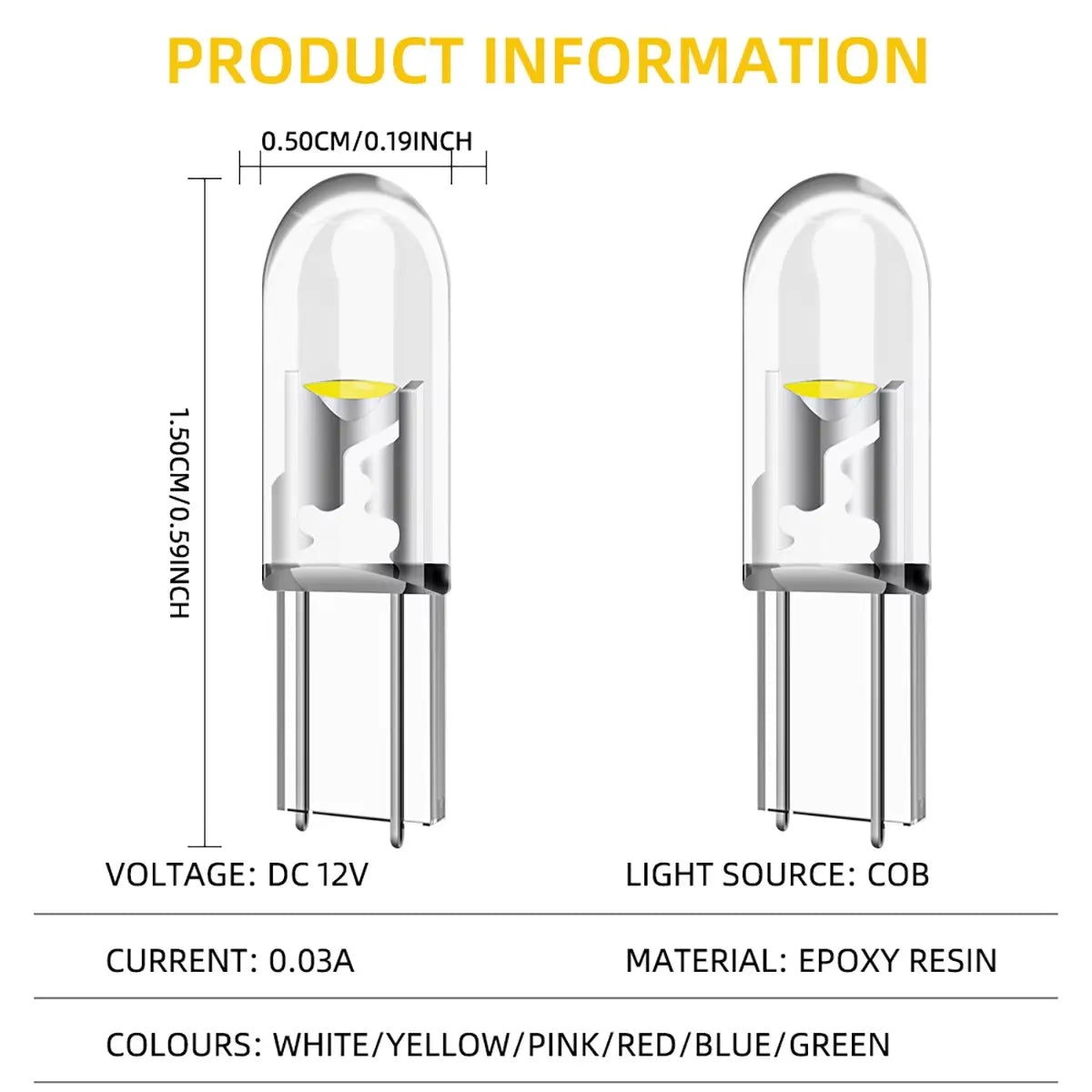 B8.5 LED Innenraumbeleuchtung 10er Set – SwissGlanzGarage Ansicht 5