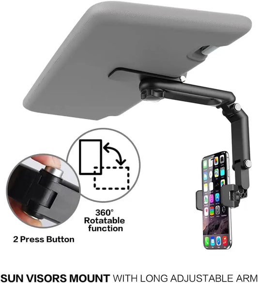 Sonnenblenden Handyhalter 360° drehbar – SwissGlanzGarage Ansicht 2