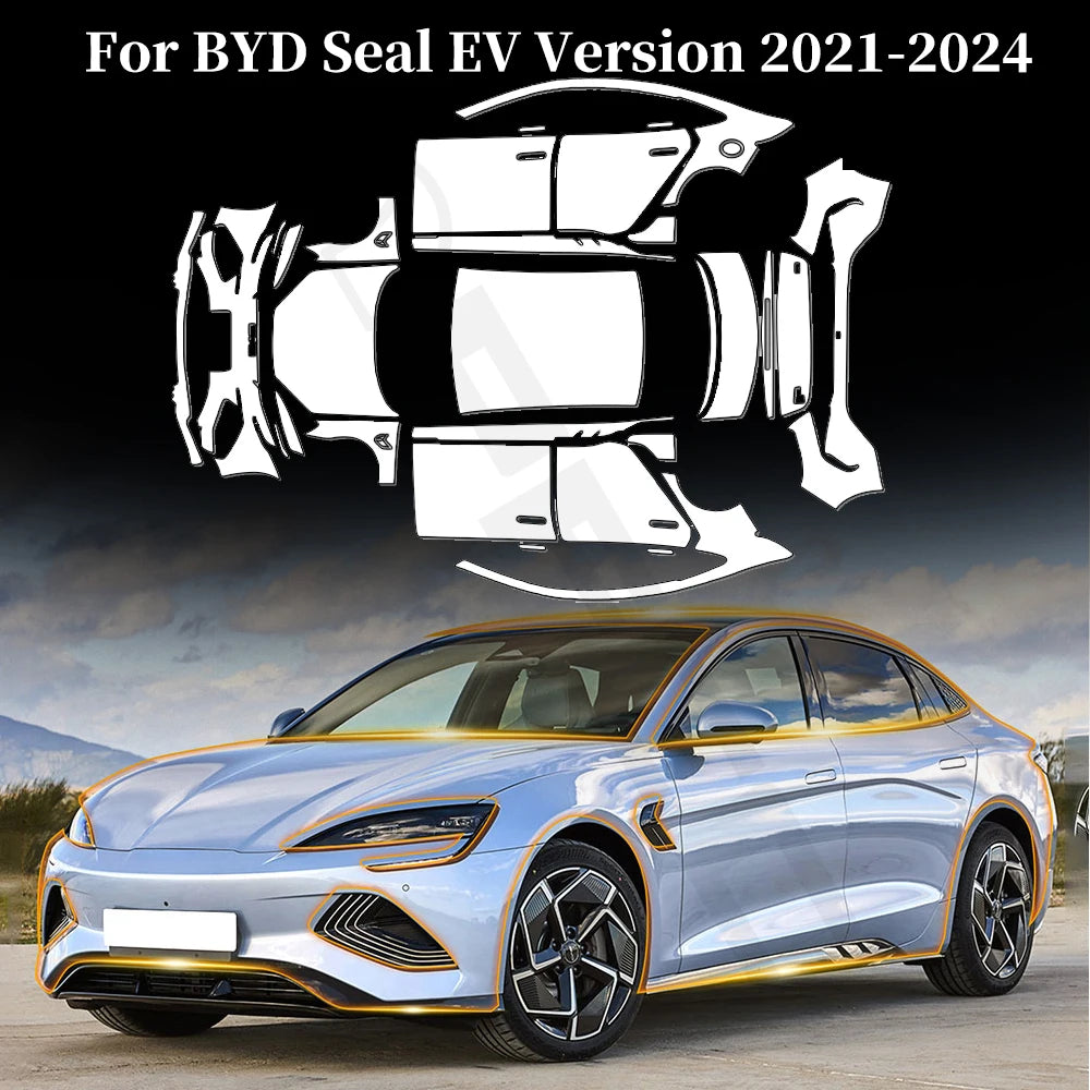Für BYD Seal EV Version 2021–2026, 9 Mil, kratzfeste TPU-Lackschutzfolie, vorges