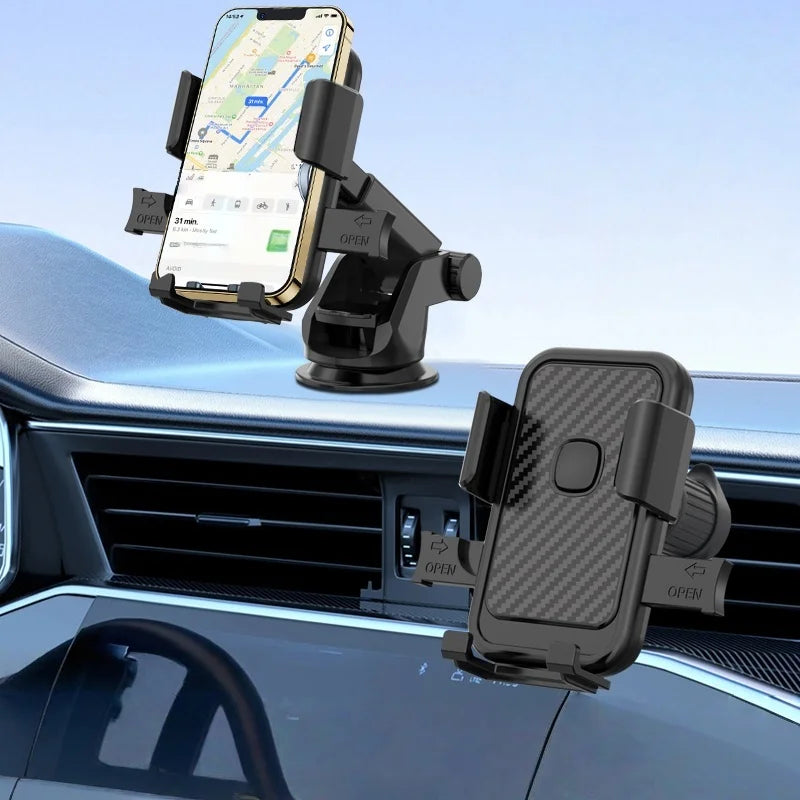 Auto-Handyhalterung [Verbesserte Stärkste Saugkraft & Klammer] Handyhalterung für Armaturenbrett, Windschutzscheibe, ...