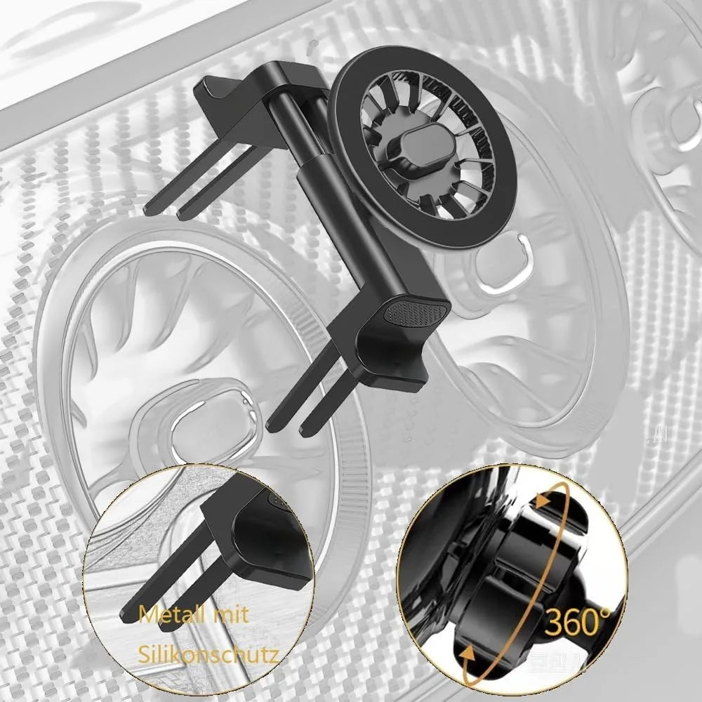 Runder Luftauslass Handyhalter – SwissGlanzGarage Ansicht 4