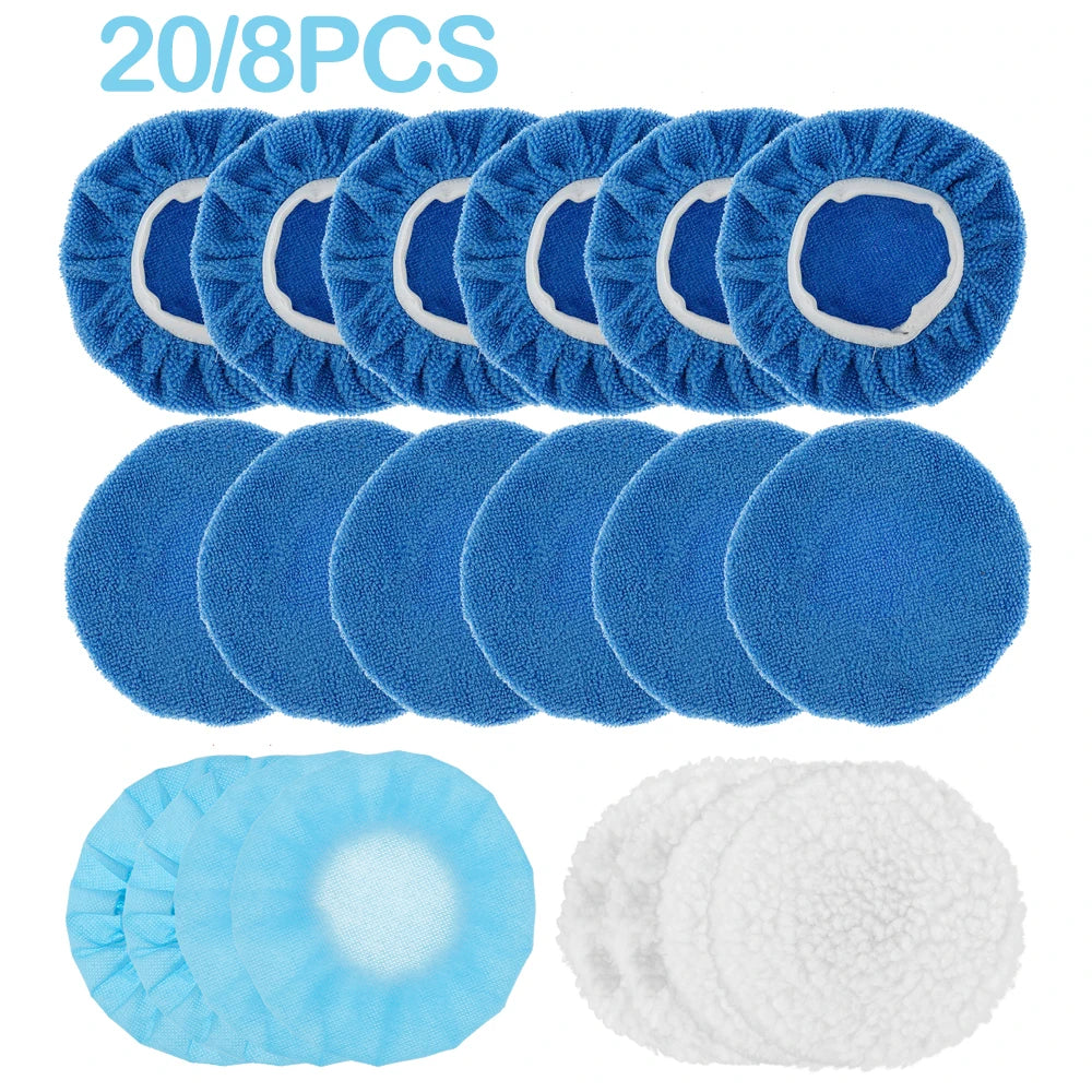 20/8 Stücke Puffer Pads Abdeckung Auto Polierer 6 Zoll Motorhauben Rad Polieren 