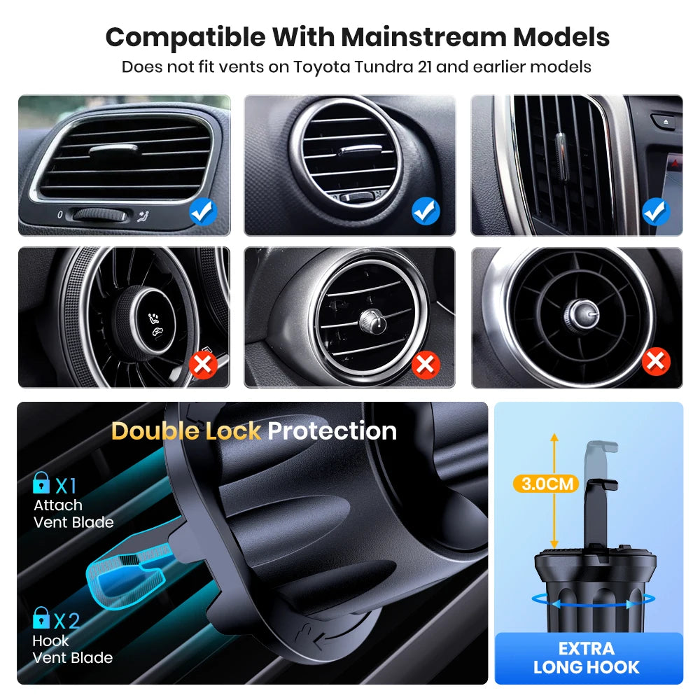 Magnetische Auto-Handyhalterung – mit Clip – SwissGlanzGarage Ansicht 3