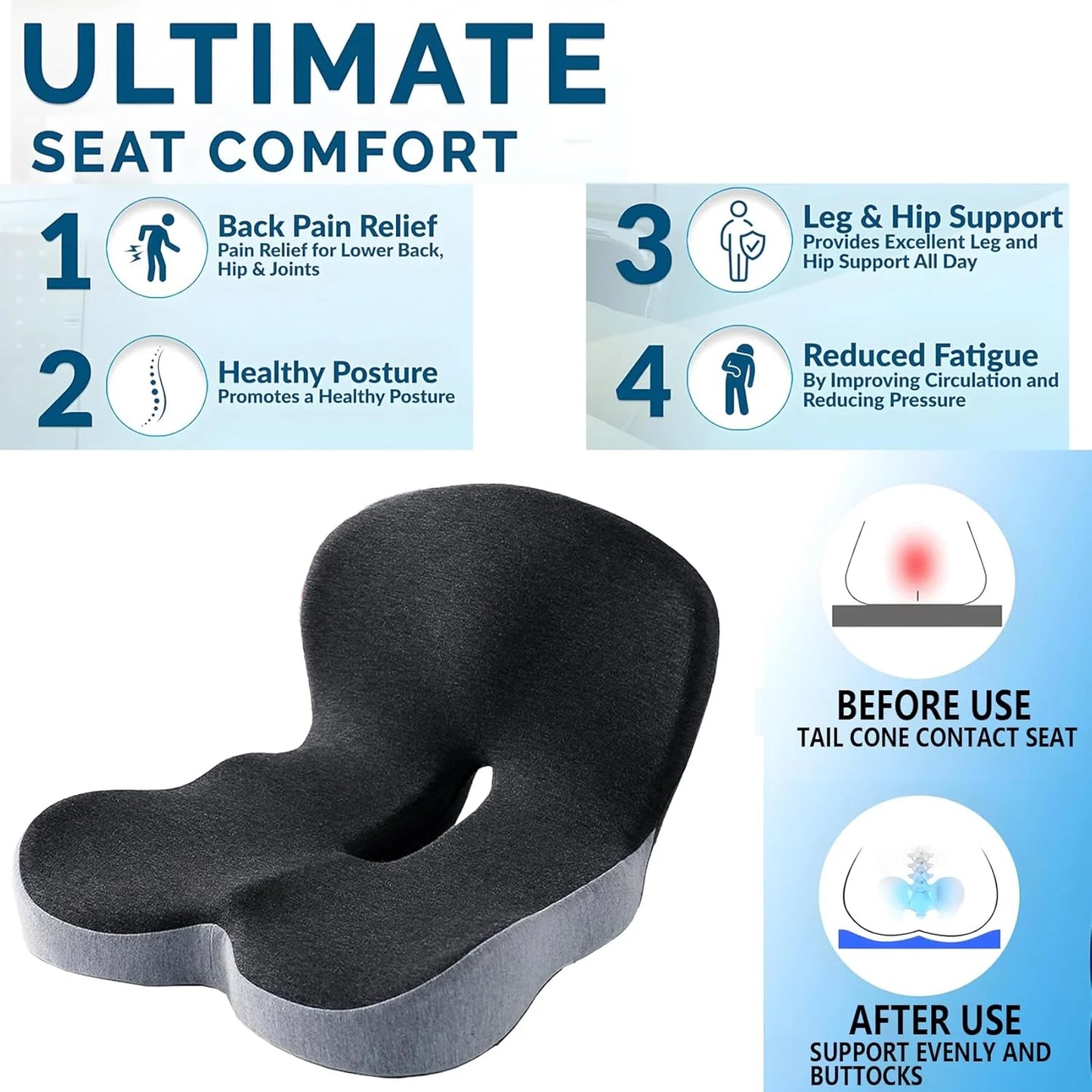 Memory Foam Nackenkissen Lordosenkissen – SwissGlanzGarage Ansicht 4