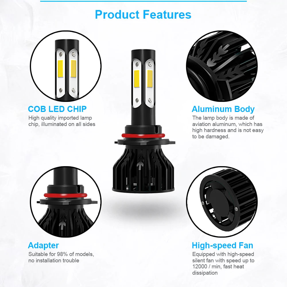 4-Seiten LED-Scheinwerferlampe – SwissGlanzGarage Ansicht 5
