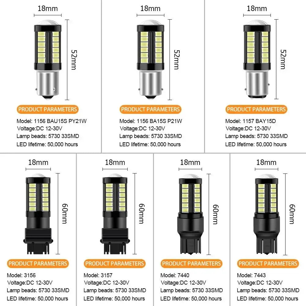 1156 LED Birne 6000K Scheinwerfer Licht für Auto KFZ Birne – SwissGlanzGarage Ansicht 4