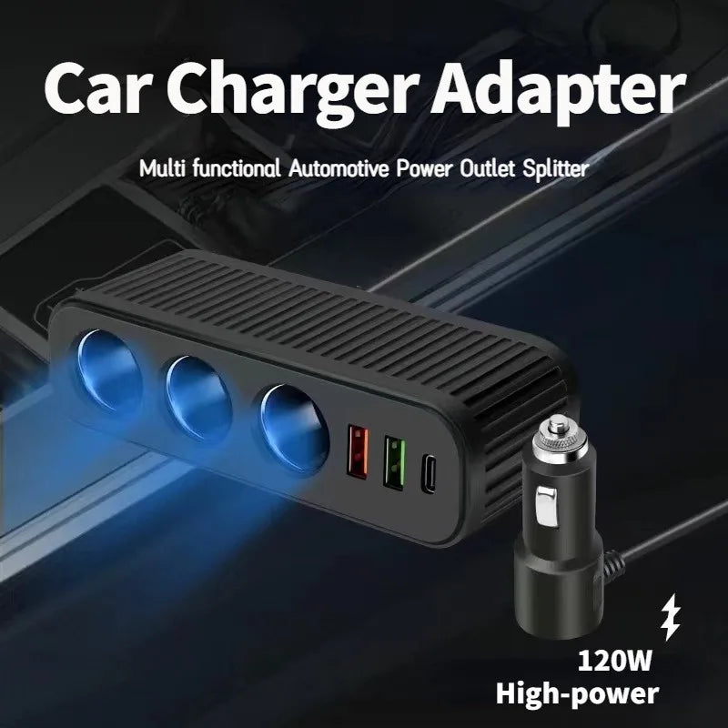 USB-KFZ-Ladegerät 120W, 4-in-1 – SwissGlanzGarage Ansicht 3