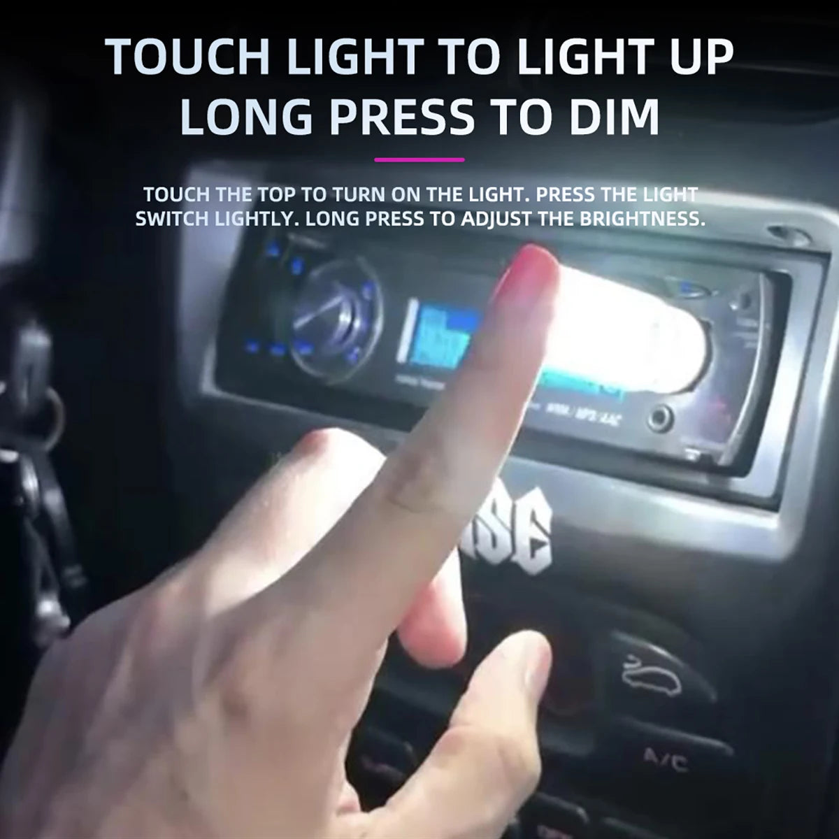 USB Auto Atmosphäre Licht Touch Dimmen Glühbirne Nachtlicht Retro Led