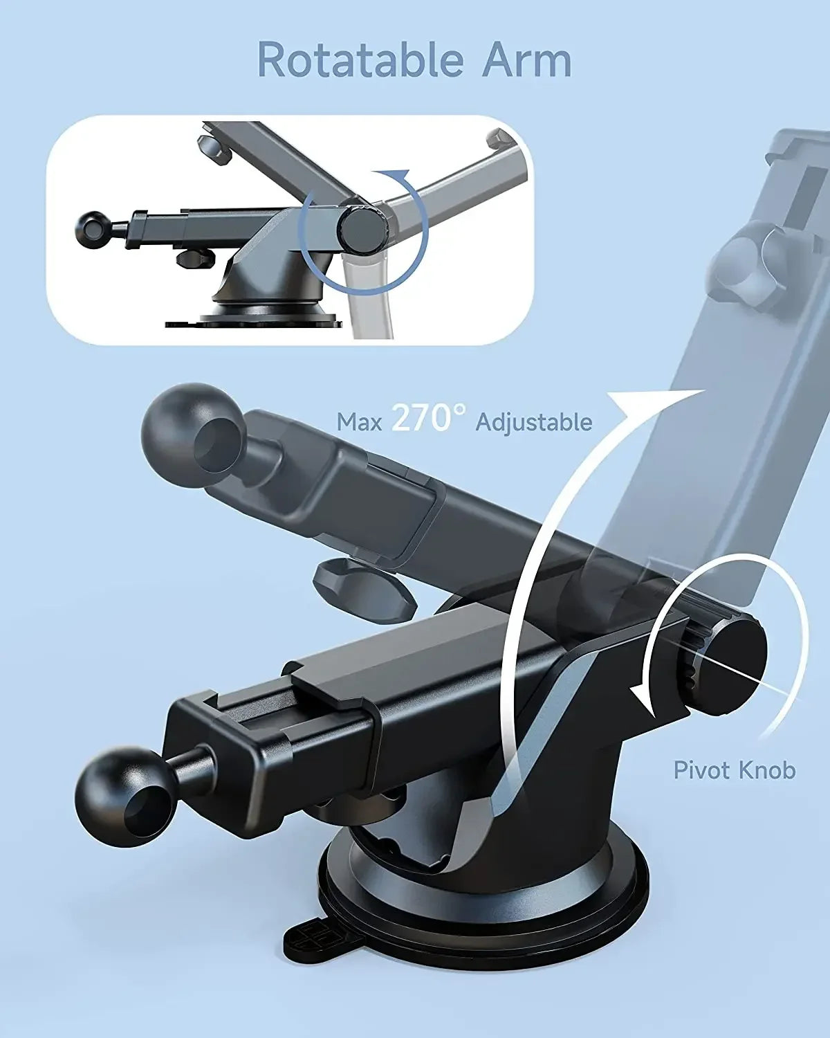 17mm Auto Telefon Halter Zubehör Saugnapf Auto Handy Ständer Kugelkopf Basis für Auto Windschutzscheibe Dashboard Tel...