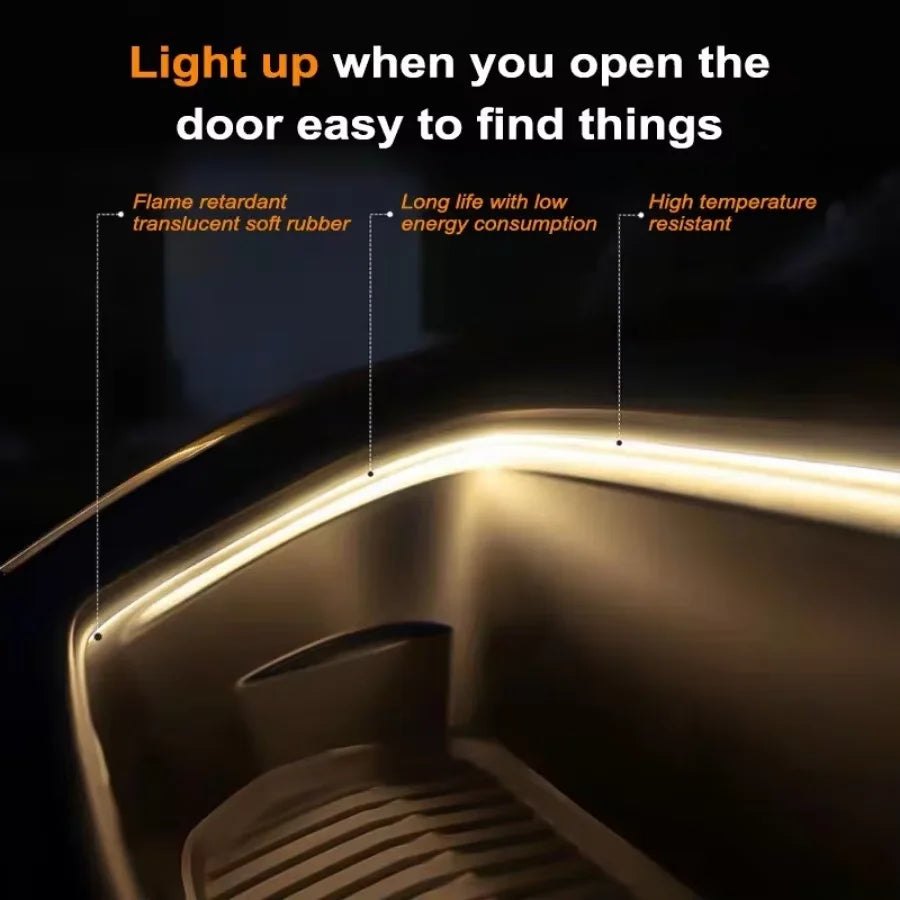 Flexible LED Ambient Beleuchtung Streifen 5m für Tesla – SwissGlanzGarage Ansicht 4