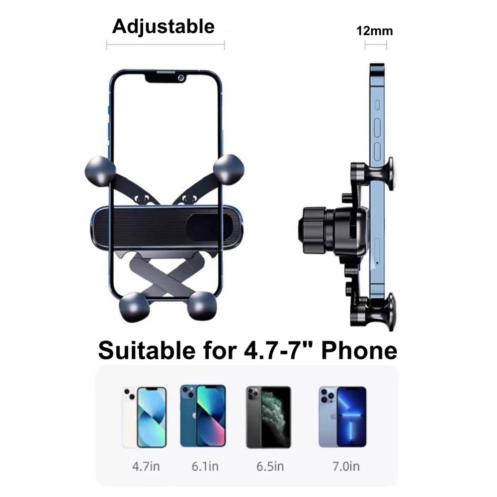 Gravity-Auto-Handyhalterung für Lüftungsschlitze, universeller mobiler Ständer, GPS-Clip, Smartphone-Ständer für 4,7-...