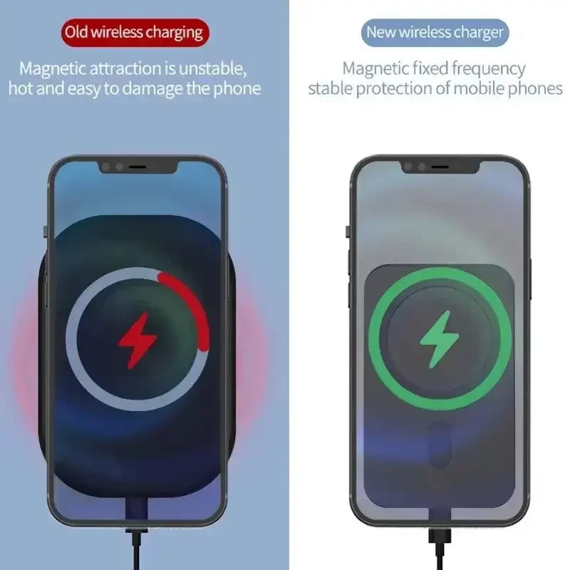 Autotelefonhalter Ständer Halterung 30 W magnetisches kabelloses Auto-Ladegerät für Magsafe iPhone 12 13 14 15 Pro Ma...