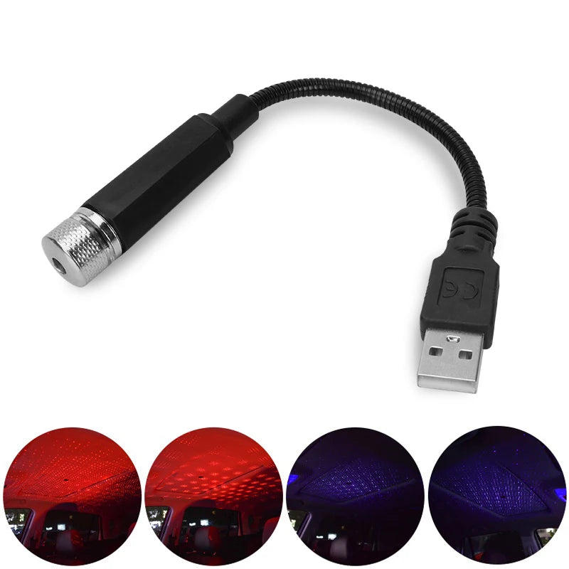 Auto Dach Stern Licht Mini LED Atmosphäre Lampe Auto…