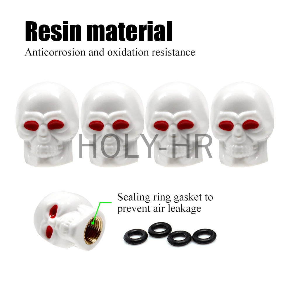 Universal Ventilkappen Skull-Set – SwissGlanzGarage Ansicht 4