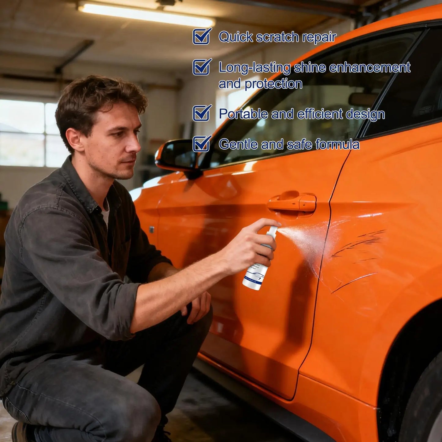Autolack-Kratzer-Reparatur-Spray 60ml Hochleistungs-Poliermittel Kratzerentferner Polierspray für Autolack