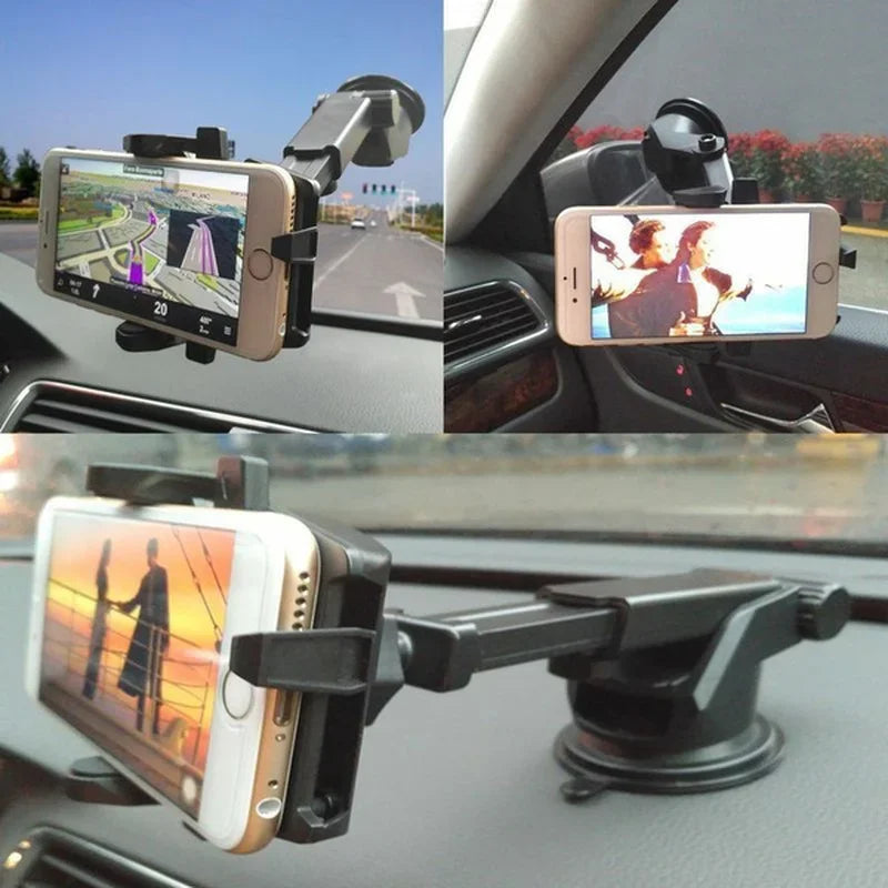 Universeller Autotelefonhalter mit Saugnapf 360° ° Armaturenbrett Windschutzscheibe Handy Halterung Ständer GPS Halte...