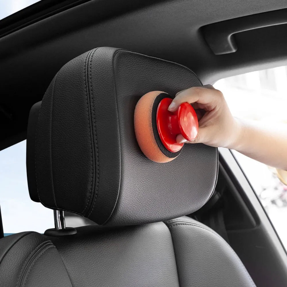 Auto-Wachs-Applikator-Pads-Set, Weicher Schwamm-Applikator Schaumstoff-Wachs-Pad mit Griff für Automobilpolitur, Rein...
