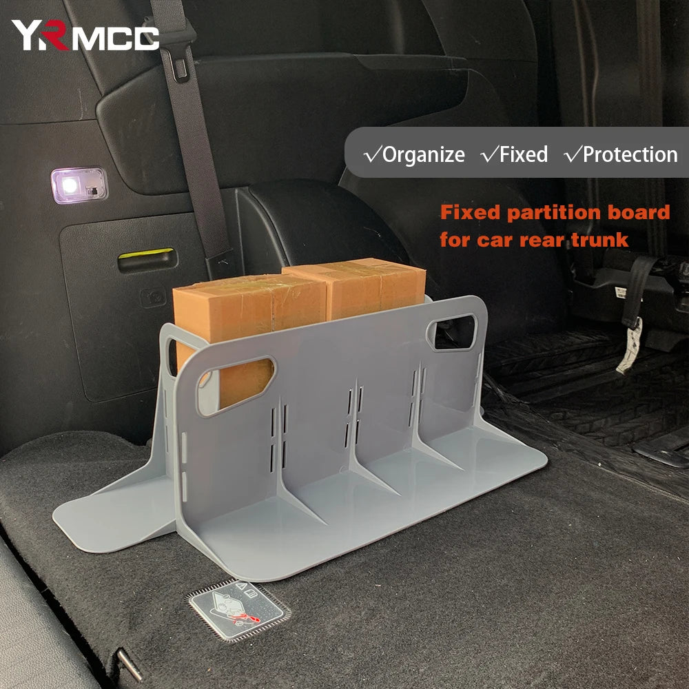 Auto Trunk Organizer Box Feste Trennwand Multifunktionale Lagerung Box Feste Rack Halter Shake-proof Zaun Lagerung Ha...