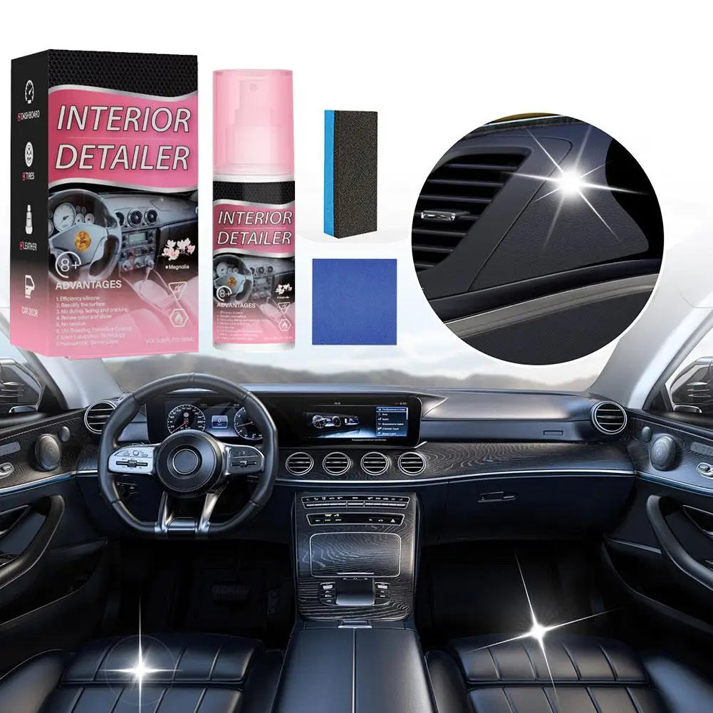 100ml Auto-Innenraum-Polier- und Schutzmittel - Formel zur Wiederherstellung von Farbe und Glanz, für Vinyl-, Gummi- ...