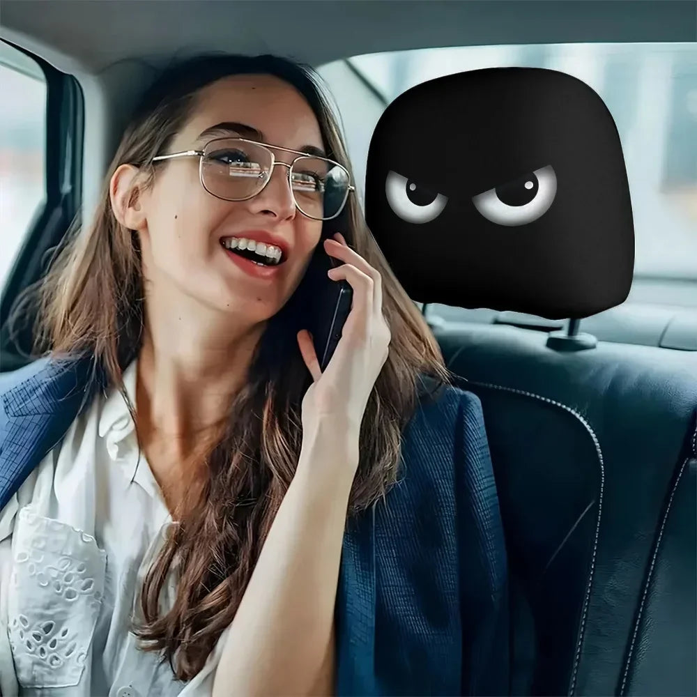 Lustige Auto-Sitzbezüge mit Augen, elastischer Schutz – SwissGlanzGarage Ansicht 5