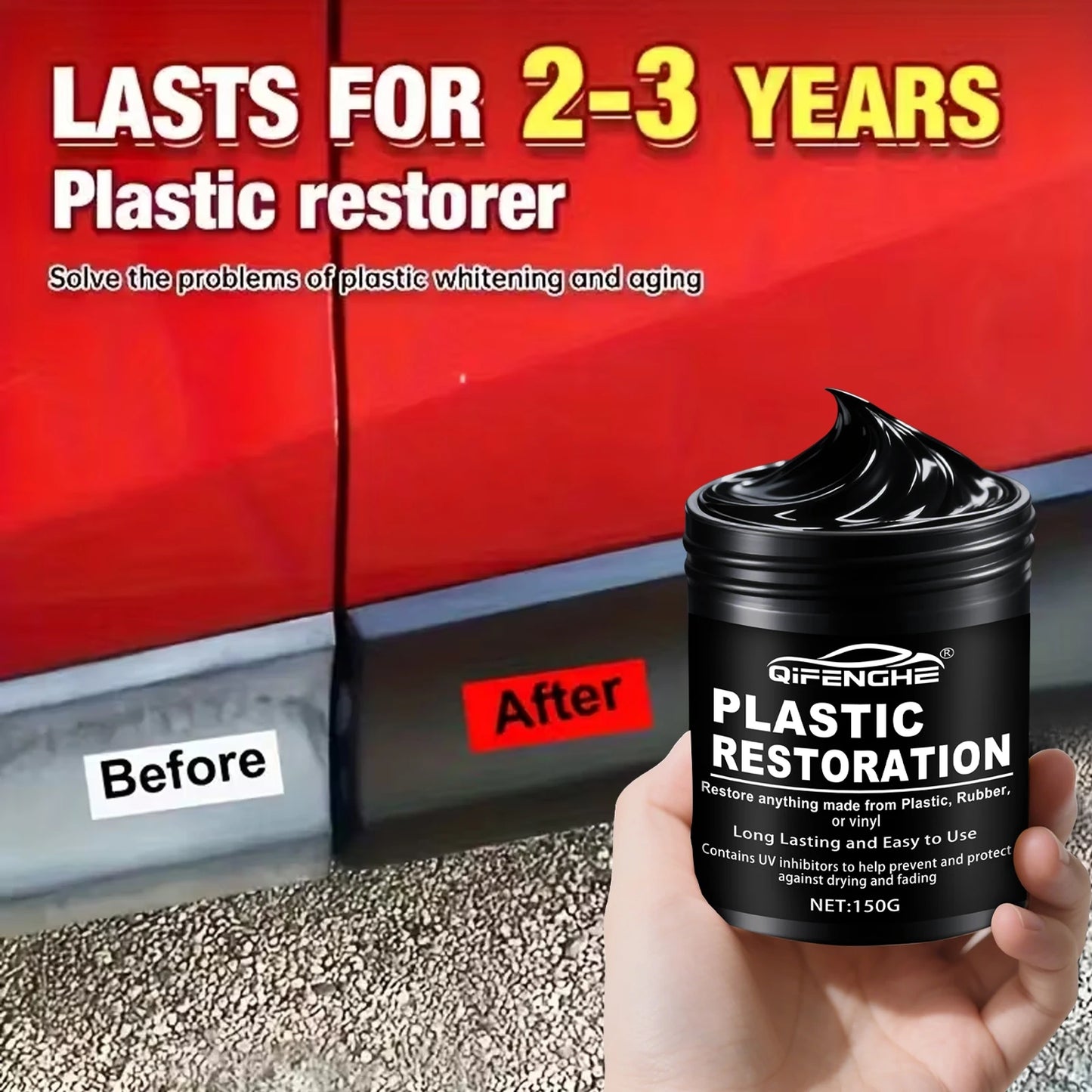 Kunststoff-Restaurierungspaste 150g – SwissGlanzGarage Ansicht 2