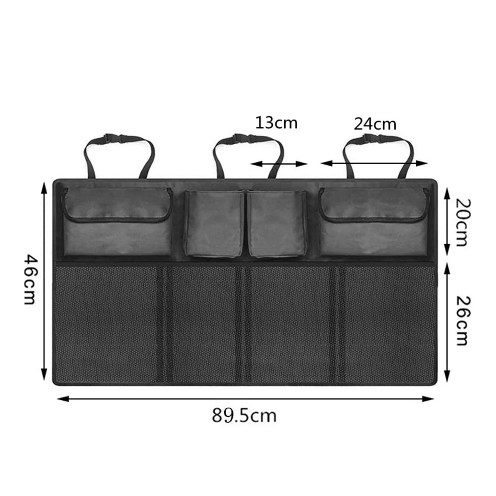 Auto Lagerung Organizer Auto Trunk Bag Universal Große Kapazität Rücksitz Lagerung Tasche Trunk Cargo Mesh Halter Tas...